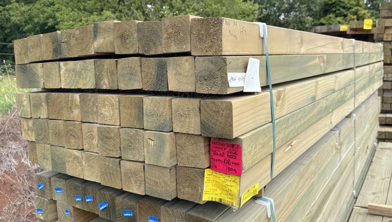 PINE, POSTS, MG, INDUSTRIAL, 90 x 90mm, H4 TREATED - 180m - TBT2349 Carousel 1