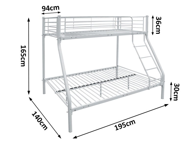 Triple bunk bed with mattresses combo Carousel 10