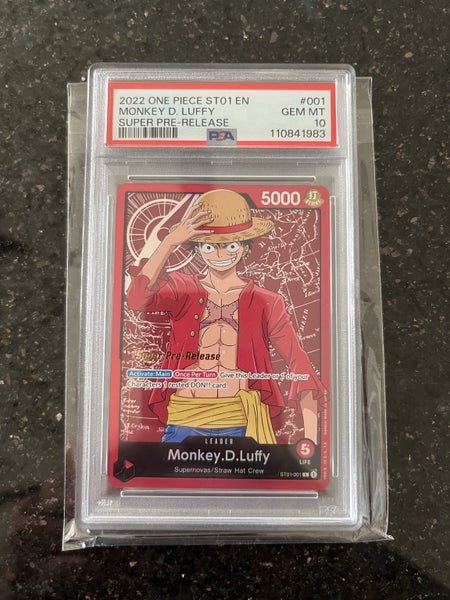 one piece TCG SUPER PRE RELEASE PSA 10 LEADER SET Carousel 2