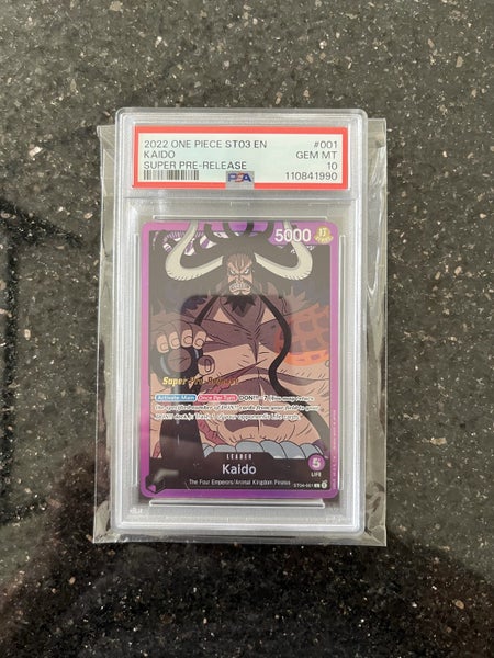 one piece TCG SUPER PRE RELEASE PSA 10 LEADER SET Carousel 5