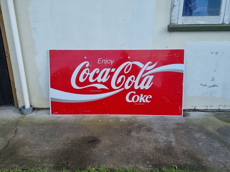 Massive Vintage Double-Sided Coca-Cola Sign Carousel 1