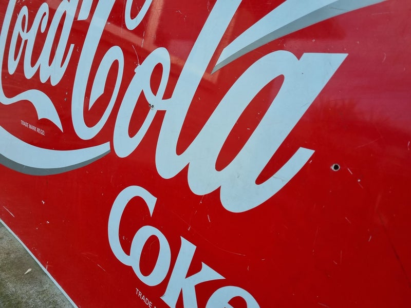 Massive Vintage Double-Sided Coca-Cola Sign Carousel 2