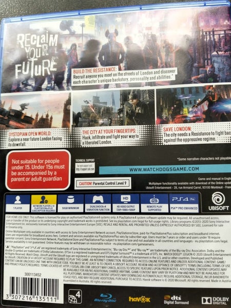 Watchdogs (Legion) PS4 Carousel 3