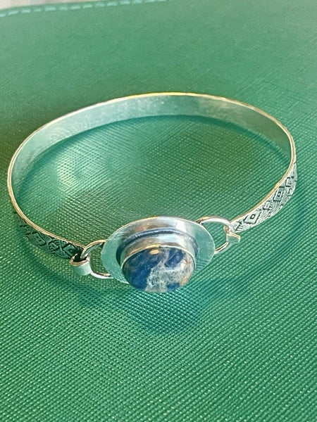 Beautiful Lapis Lazuli Bangle Bracelet Carousel 2