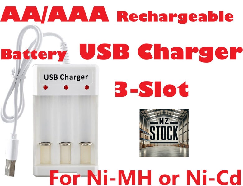 AAA or AA Rechargeable Battery Charger - Sale NZ Stock Deal Carousel 1