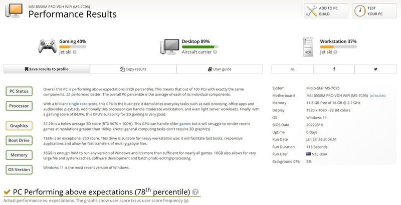 Gaming PC, Ryzen 5 2600X, 16GB RAM DDR4, RX 6600 Carousel 7