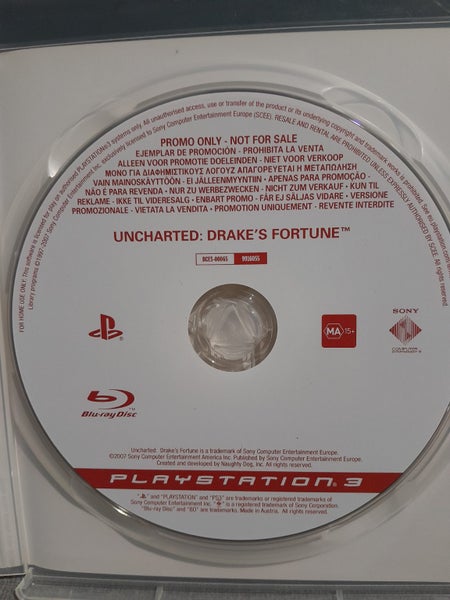 Uncharted Drake's Fortune **rare promo version** Carousel 1