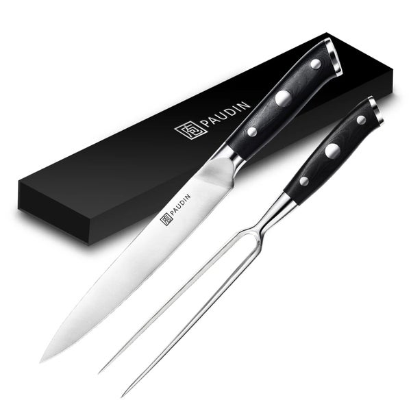 PAUDIN, 4 in 1, BBQ Low & Slow Knife Set Kitchen Chef Boning Knife Carving Fork Carousel 2