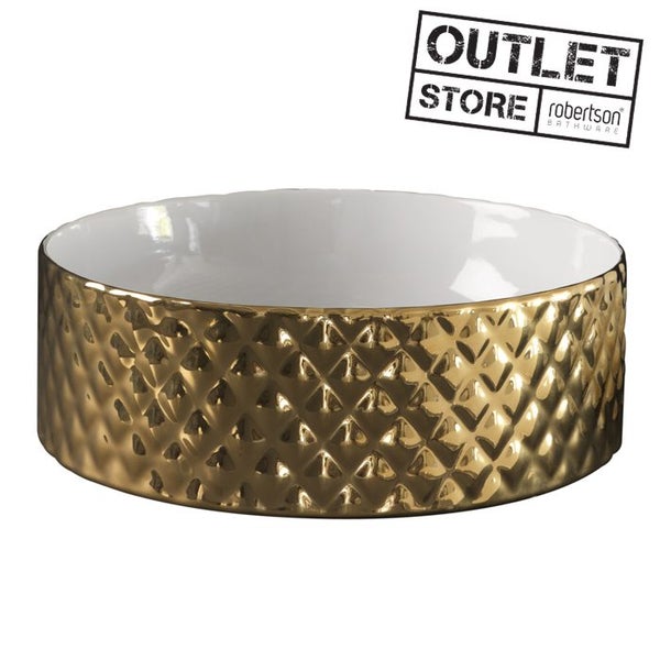 DELETED LINE - ROMBO VESSEL BASIN GOLD & WHITE Carousel 1