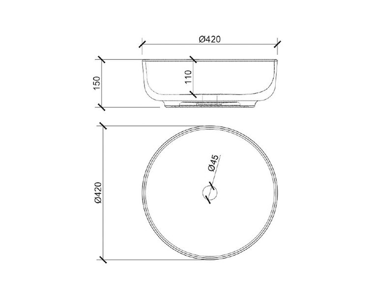 DELETED LINE - BOTANICAL VESSEL BASIN 420 X 150MM - TURQUOISE - EX DISPLAY Carousel 2