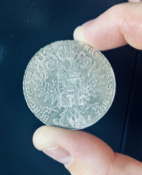 1780 Maria Theresa Thaler 28g Restrike Silver Coin Carousel 1