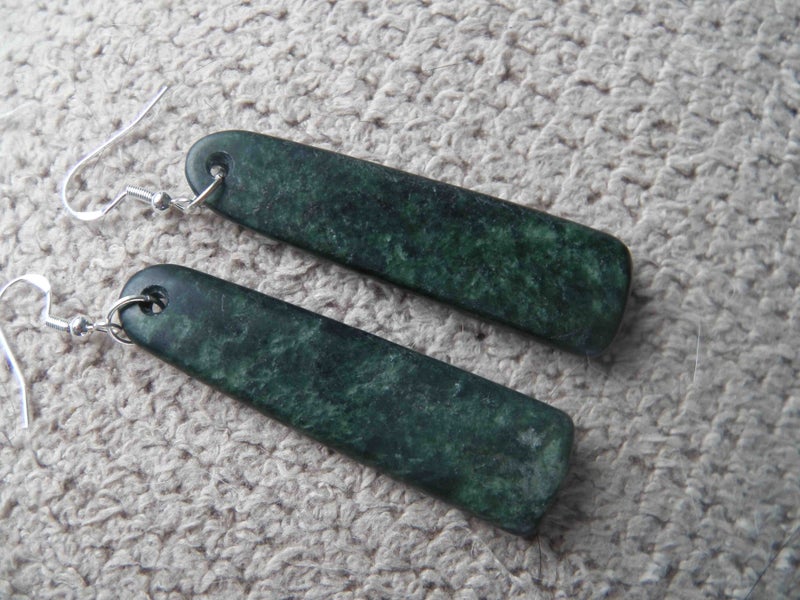 Pounamu earrings approximately Carousel 2