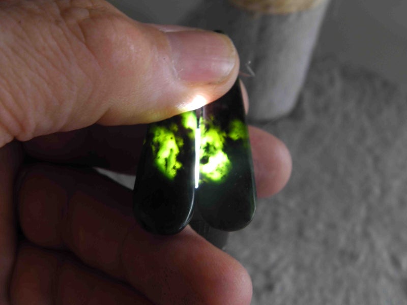 Pounamu earrings approximately Carousel 2