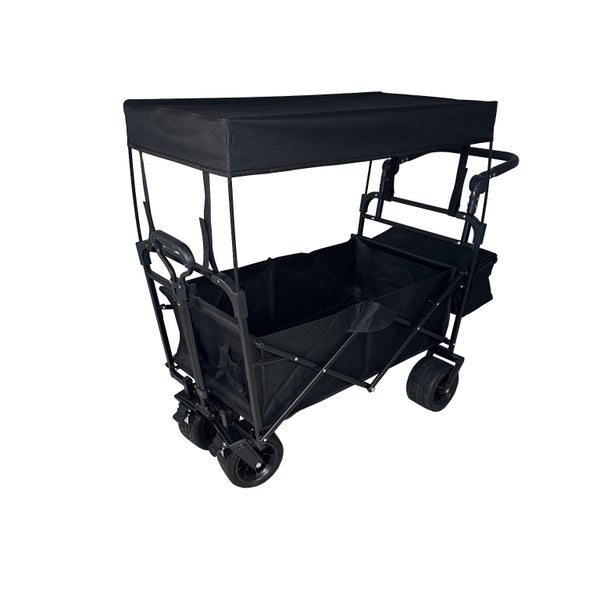 Collapsible Folding Outdoor Beach Utility Canopy Wagon Camp Cart | Vono Carousel 1