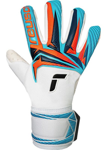 Reusch Attrakt SpeedBump - White/Light Blue - Size 10 Carousel 1