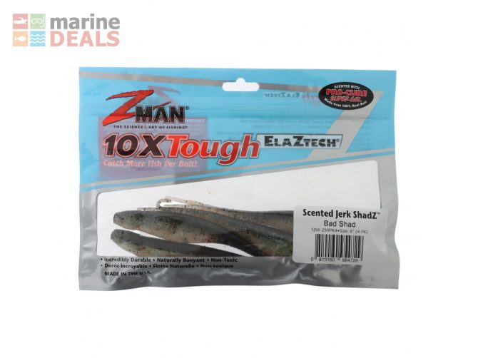 Z-Man Jerk ShadZ Scented Soft Bait 15cm Qty 4 Bad… Carousel 2