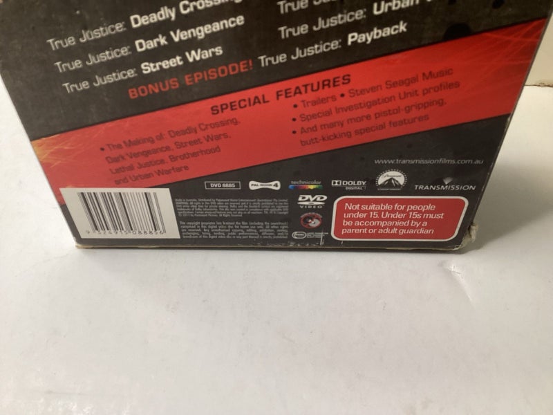 Steven Seagal: True Justice Season One x7 disc. Region 4 DVD Carousel 5
