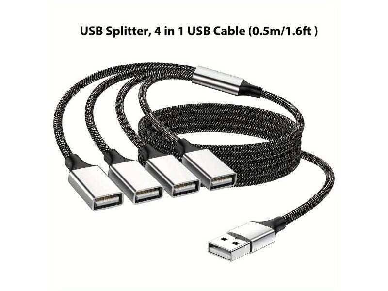 Hannord USB Type-c HUB Splitter Extensions OTG USB C Adapter 4 Port High Speed Carousel 1