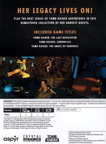 Tomb Raider IV-VI Remastered Switch Carousel 2