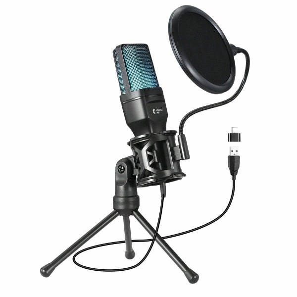USB Condenser Microphone Tripod Stand Carousel 1