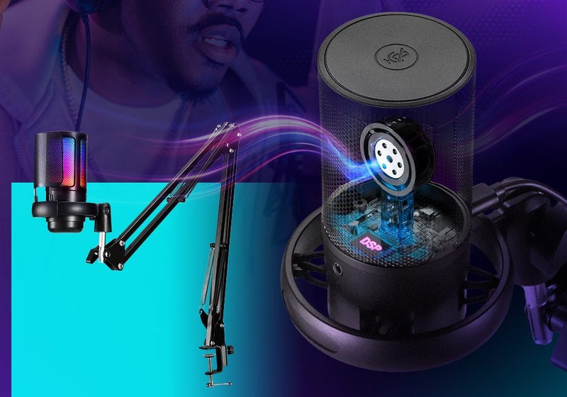 USB Gaming Condenser Microphone for Phone Computer Carousel 1