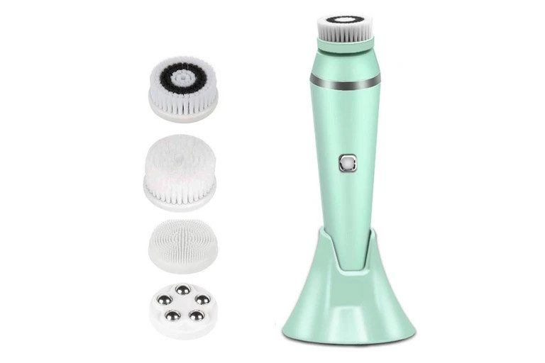 Electric 4 in 1 Sonic Blackhead Facial Brush with Base Carousel 2