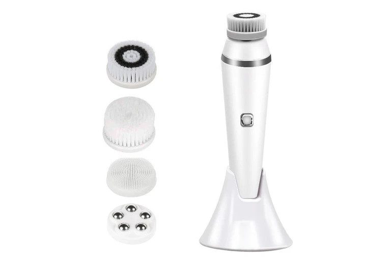 Electric 4 in 1 Sonic Blackhead Facial Brush with Base Carousel 6