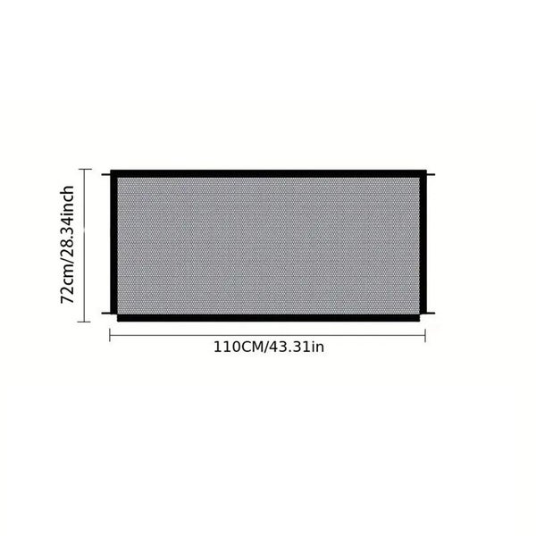 Pet Barrier Fence Portable Breathable Mesh Stairs Kitchen Entrance Indoor Gate Carousel 1