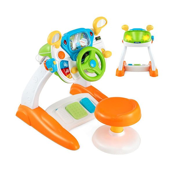 Kids Steering Wheel Simulated Driving Toy Set With Lights And Sounds Carousel 1