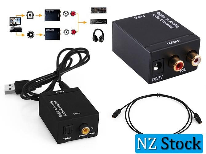 Digital Optical to Analog Audio RCA Converter Carousel 1