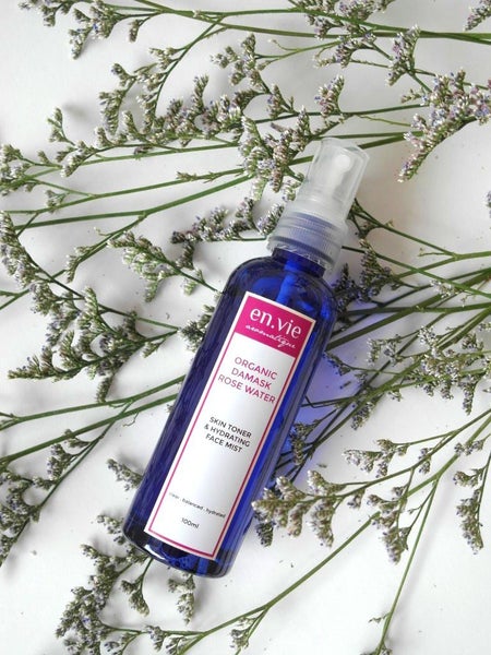 Damask Rose Water & Hydrating Face Mist | Rose Hydrosol | Natural Face Toner Carousel 1