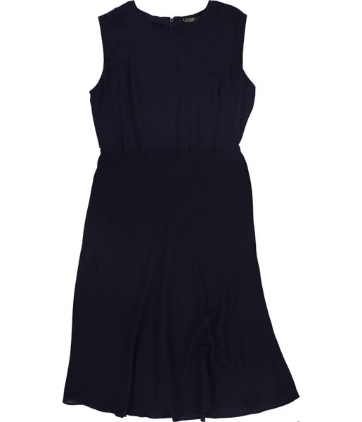 Ralph Lauren Womens Belted A-line Dress Carousel 1