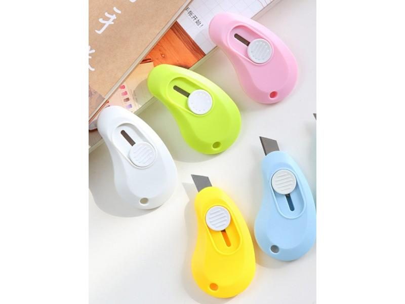 10 Pcs Small Fresh Utility Knife Simple Candy Color Student Envelope Knife Carousel 1