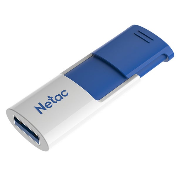 Netac U182 USB3 Flash Drive 32GB UFD Retractable White/Blue 5 Year Warranty Carousel 1