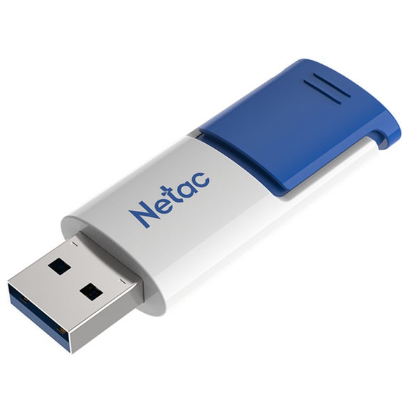 Netac U182 USB3 Flash Drive 32GB UFD Retractable White/Blue 5 Year Warranty Carousel 2