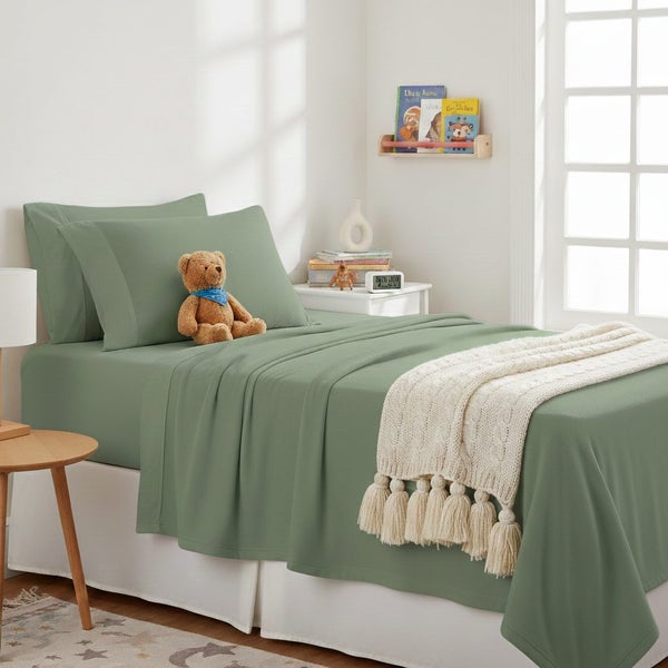 Kids Flannelette Sheets Egyptian Cotton Juniper Carousel 1