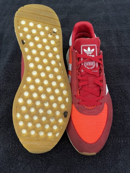 Adidas Marathon Tech Solar Red White Mens US10 Retro Runner Carousel 2