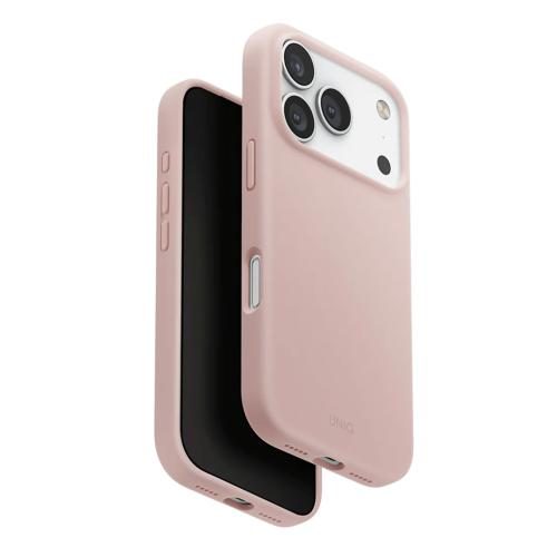 Uniq iPhone 17 Pro (6.3") 2025 Magclick Charging Lino Case - Blush Pink - Carousel 1
