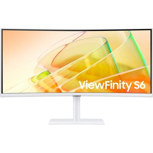 Samsung ViewFinity S65TC 34" Curved 1000R Thunderbolt4 Ultrawide Monitor - White Carousel 1