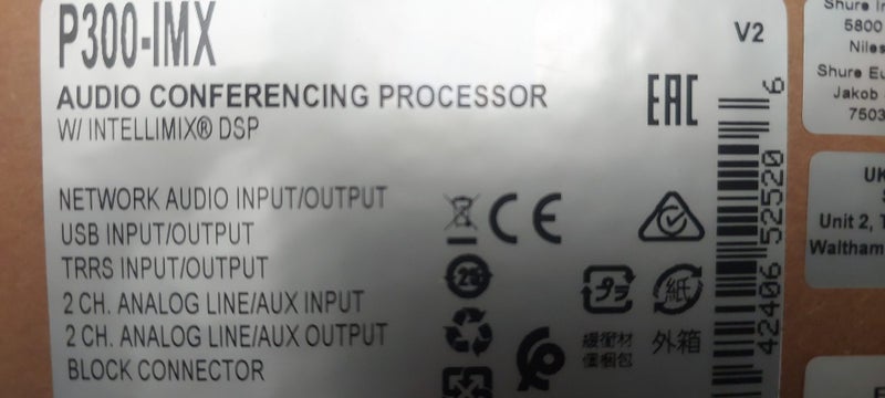 Shure P300-IMX Conferencing Processor Carousel 1