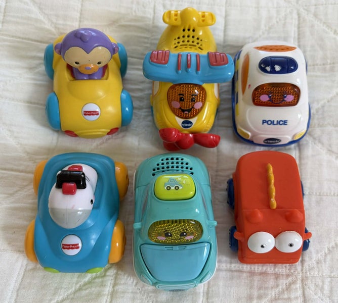 Fisher-Price Friendly Racers and VTech Toot-Toot Drivers toy cars Carousel 1