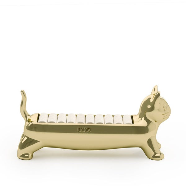 Umbra Ali Cat Ring Holder Brass Carousel 11
