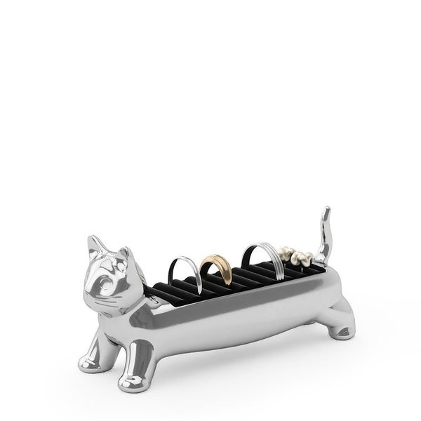 Umbra Ali Cat Ring Holder Chrome Carousel 1