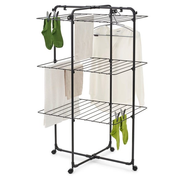Brabantia Hangon Tower Drying Rack 23m Matte Black Carousel 2