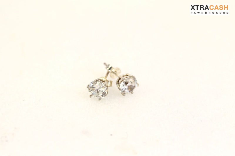 Sterling Silver Cubic Zirconia Earrings Carousel 1