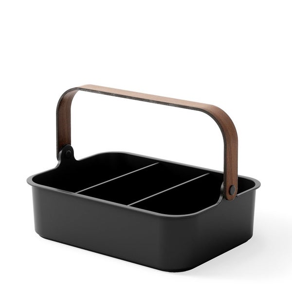 Umbra Bellwood Large Stackable Bin Black/Walnut Carousel 2