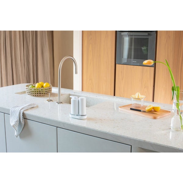 Brabantia SinkStyle Soap Dispenser Set 200ml Mineral Fresh White Carousel 9