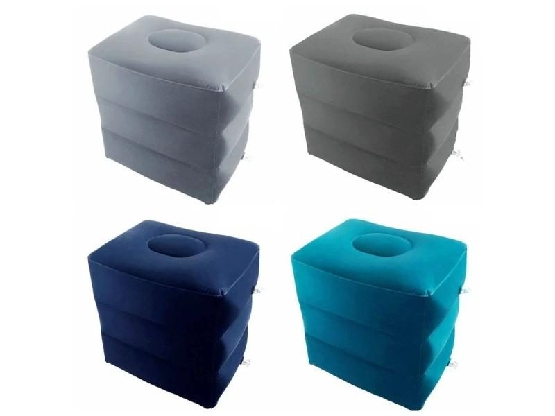 Inflatable Footrest Pillow For Kids Travel On Plane Car Bus Carousel 2