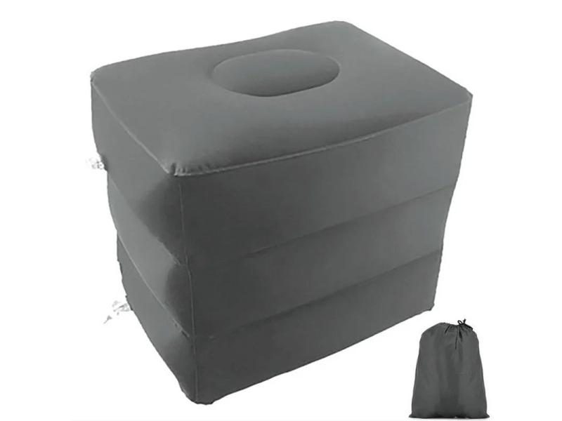 Inflatable Footrest Pillow For Kids Travel On Plane Car Bus Carousel 1