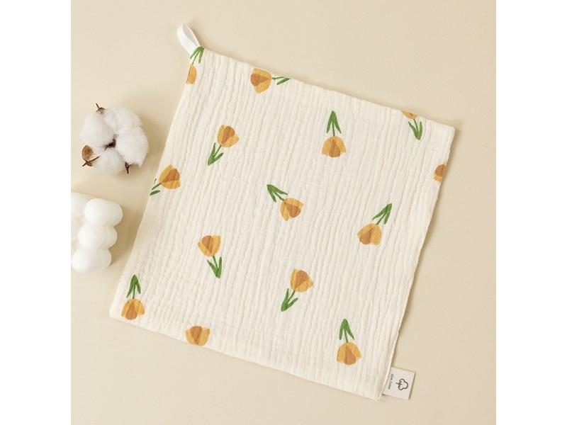 1/5pc Baby Face Towel Newborn Cotton Items Muslin Baby Bibs Handkerchief Towels Carousel 1